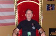 Duke Nukem Forever GeForce.com sweepstakes winner on the DNF throne - Hail to the King, baby!