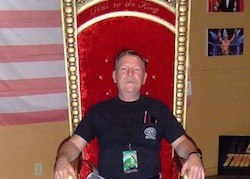 Duke Nukem Forever GeForce.com sweepstakes winner on the DNF throne - Hail to the King, baby!