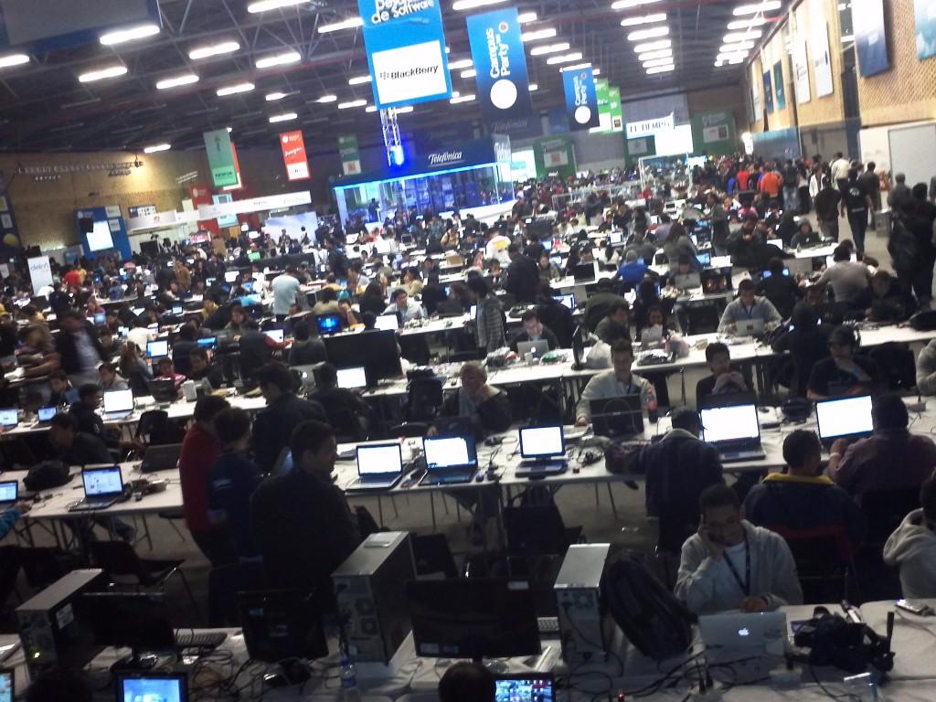 Campus Party in Bogota Colombia Picture of the LAN setup at the Campus Party in Bogota Colombia