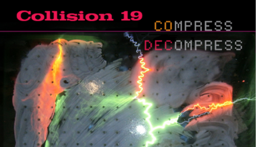 Collision19 is a new media art show to be held at Boston Cyberarts Gallery. The current showing features Atoms and Dial, and is running from June 14 to July 28.