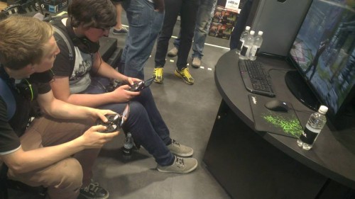 Getting some thumbs on time with NVIDIA SHIELD, our new gaming portable.