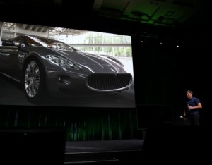 NVIDIA CEO Jen-Hsun Huang introducing the K1 Visual Computing Module (VCM) Sunday. NVIDIA CEO Jen-Hsun Huang introducing the K1 Visual Computing Module (VCM) Sunday.