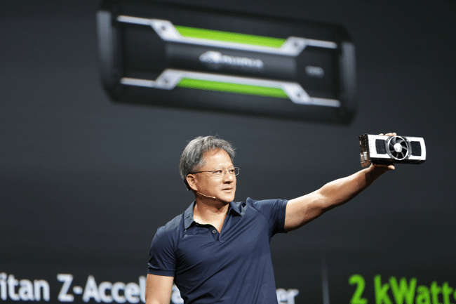 NVIDIA CEO Jen-Hsun Huang unveils the GeForce GTX TITAN Z 