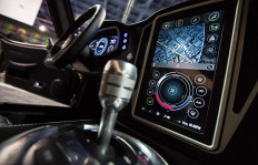 The Renovo supercar's interior features our NVIDIA DRIVE CX digital cockpit