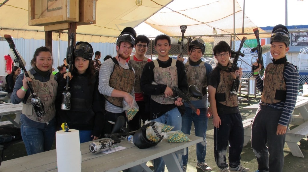 NVIDIA interns paintball