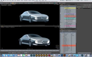 Mercedes-Benz rendering demo