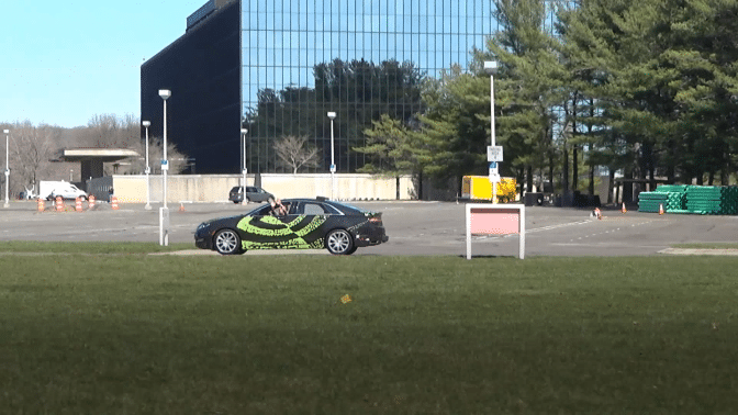 NVIDIA self-driving car, taught with deep learning