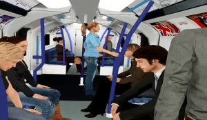 搭乘拥挤的虚拟车厢可以帮助妄想症患者减轻威胁感。 