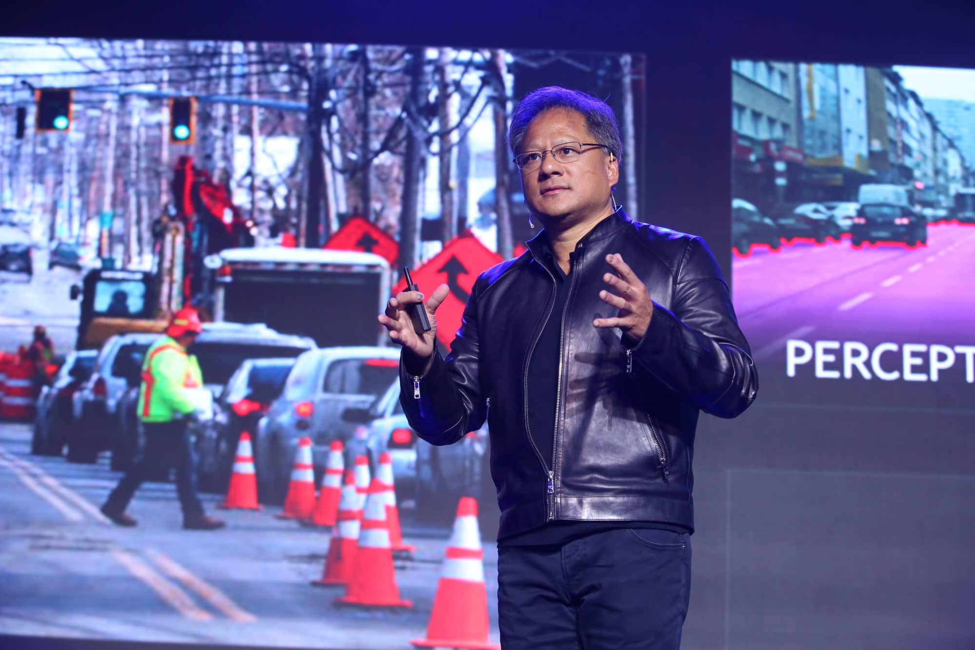 NVIDIA CEO Jen-Hsun Huang speaks at Baidu World