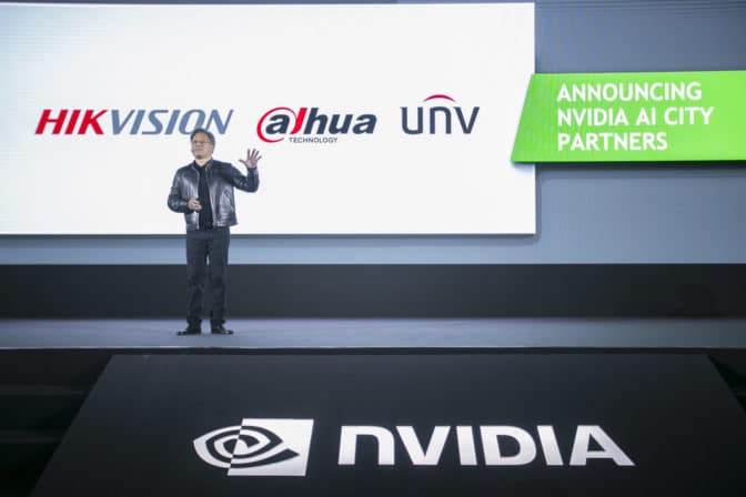 Jen-Hsun Huang announces AI City partners