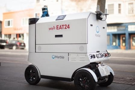 Marble food delivery robot