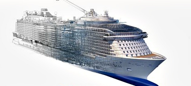 Shipmaker Meyerwerft used Dassault Systèmes' GPU-powered 3D design software to create this ship, which has 300,000 different parts.