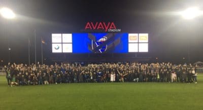 NVIDIA interns at Earthquakes game