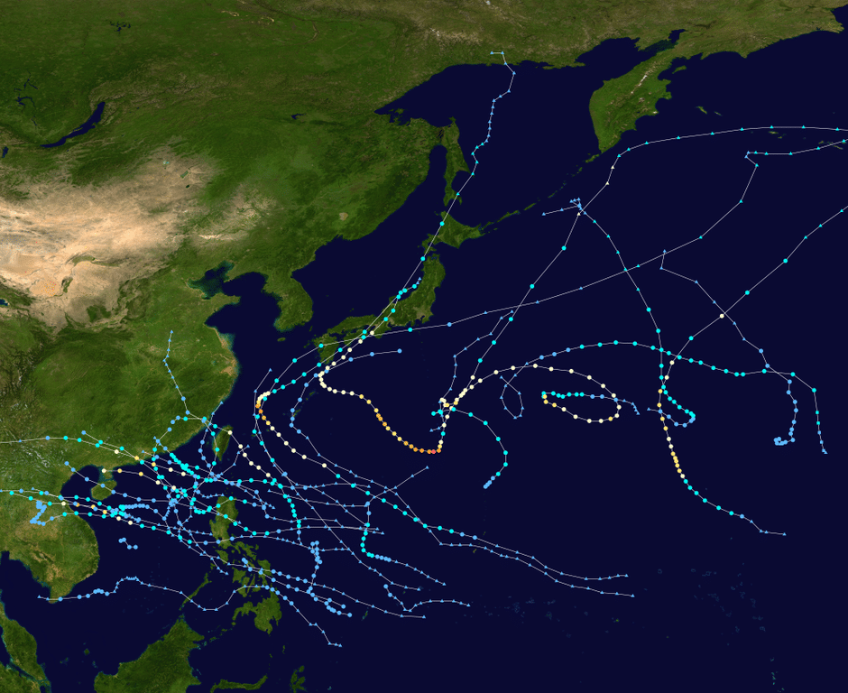 The tracks of all tropical cyclones in the 2017 Pacific typhoon season. Scientists are working to improve forecasts for hurricanes, typhoons and tropical cyclones to help keep people safe.