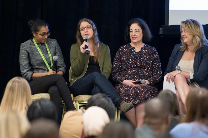 Women in Deep Learning event panelists at GTC 2018