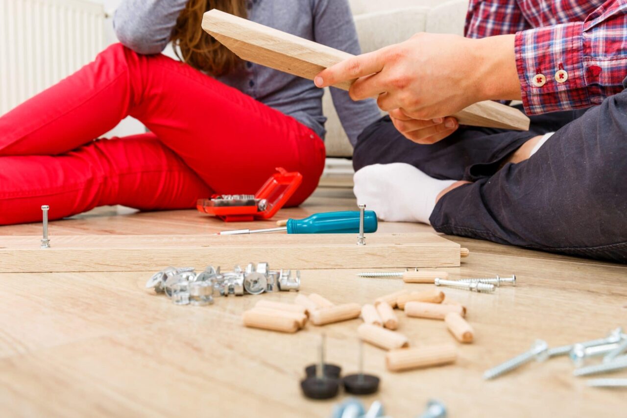 assembling furniture