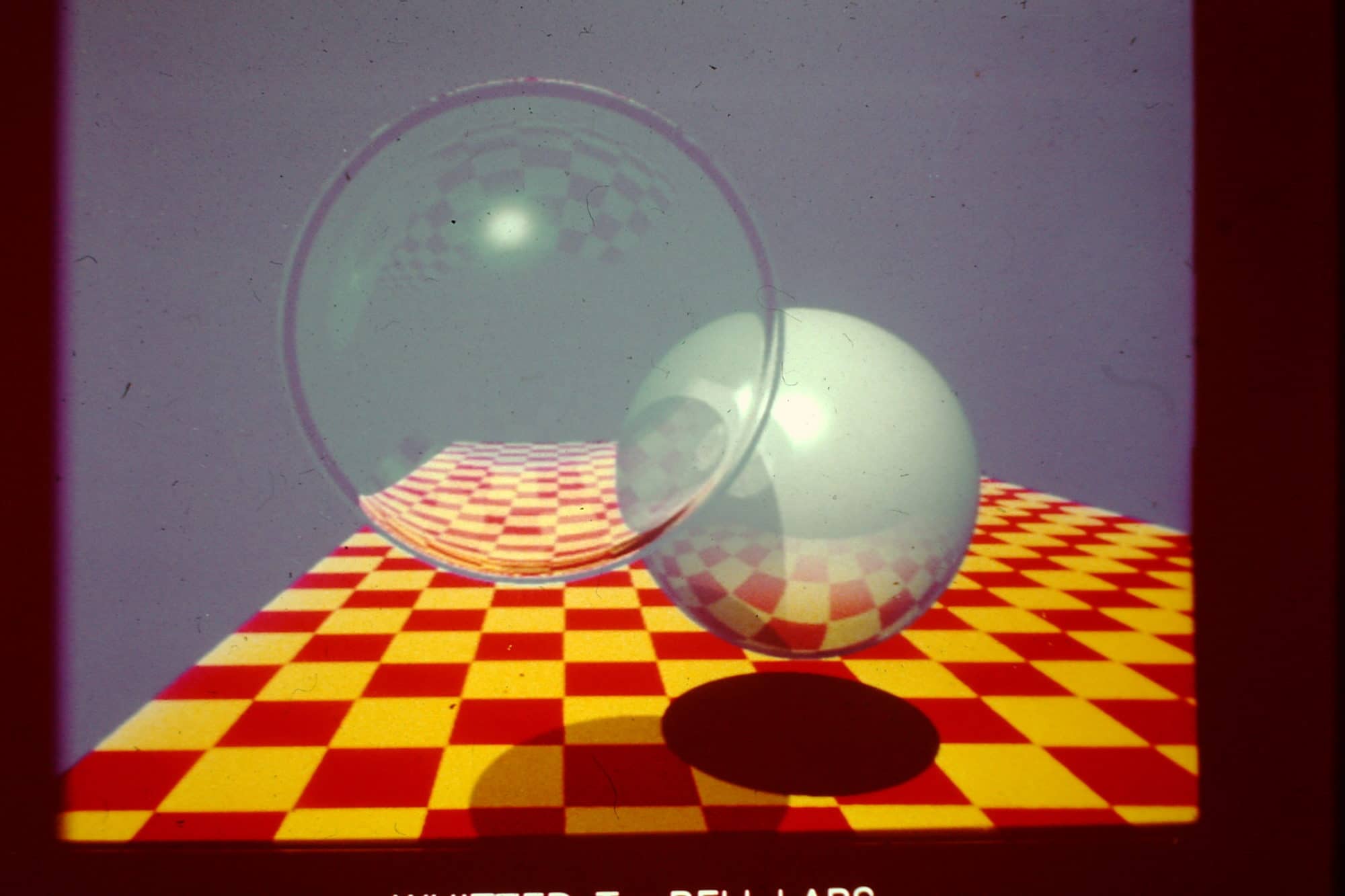 Illustration of basic ray tracing.