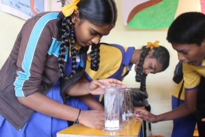 students at Sukrupa in Bangalore, India