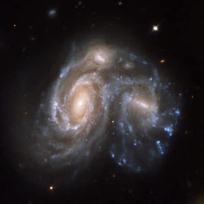merging galaxies in the Hercules constellation