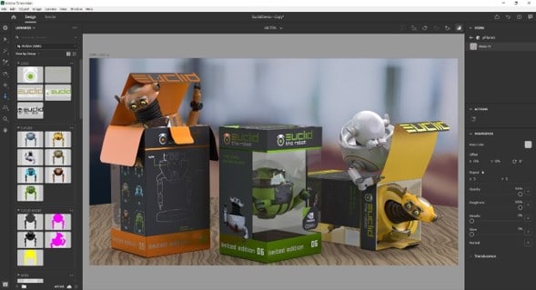 Adobe Dimension UI