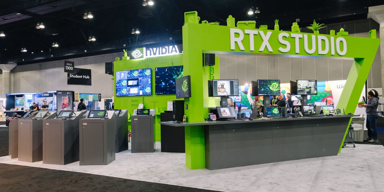 NVIDIA booth at Adobe MAX