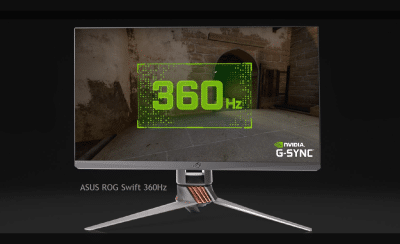 The 24-inch ASUS ROG Swift sports a 360Hz refresh rate.