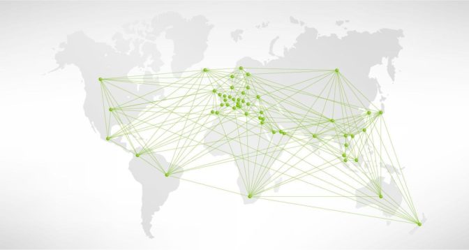 graphic showing how nvidia partner network members span the globe