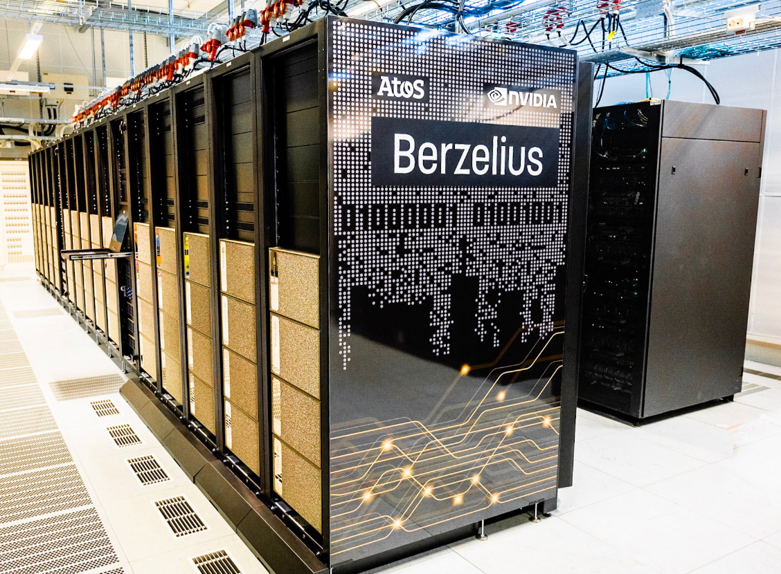 Imagen de la supercomputadora Berzelius de NVIDIA