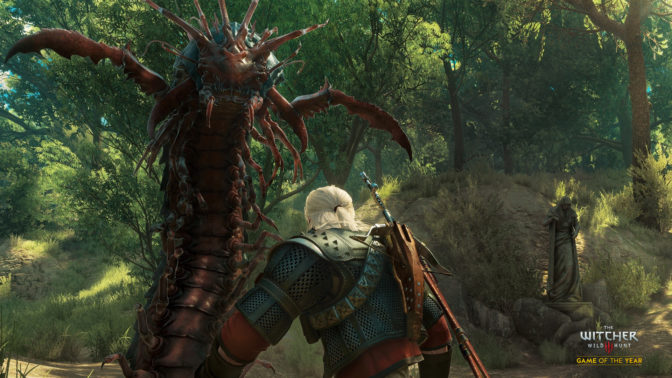 Geralt is on the hunt in The Witcher 3 on GeForce NOW