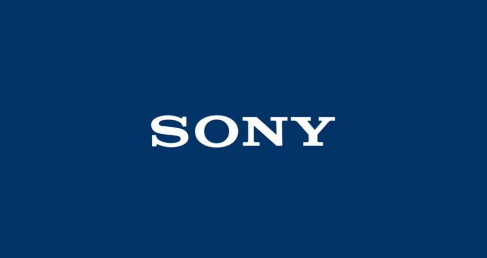 Sony logo blue background