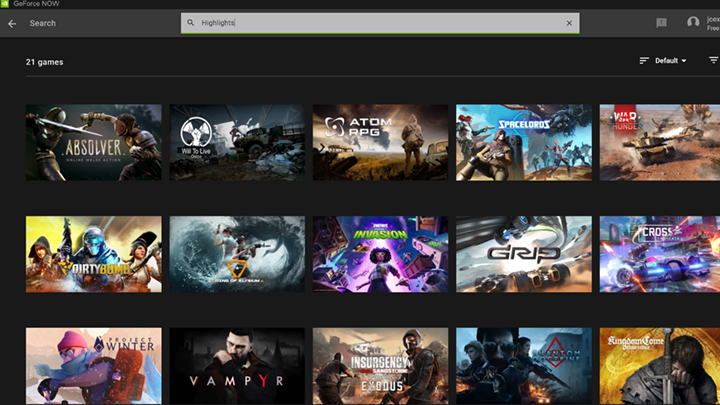 List of available games on NVIDIA GeForce Now