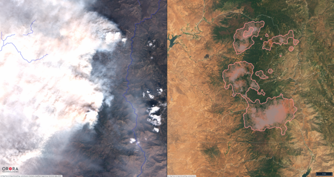 Ororatech wildfire detection results