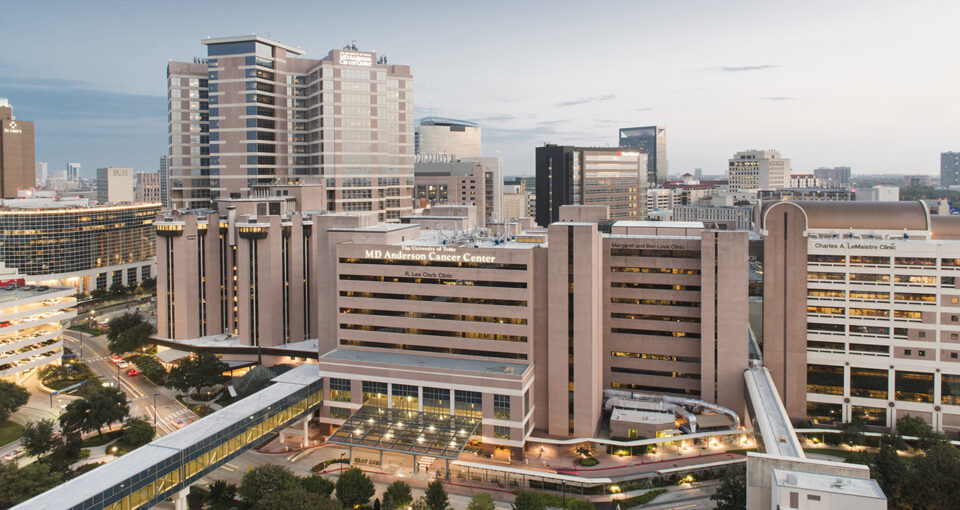 Houston Medical Center and MD Anderson sunrise