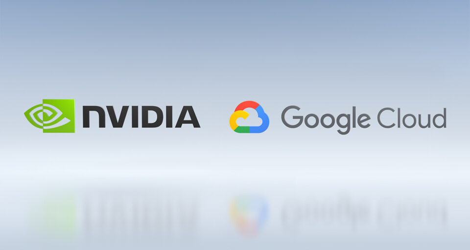 NVIDIA and Google logos