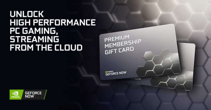Gift Cards on GeForce NOW