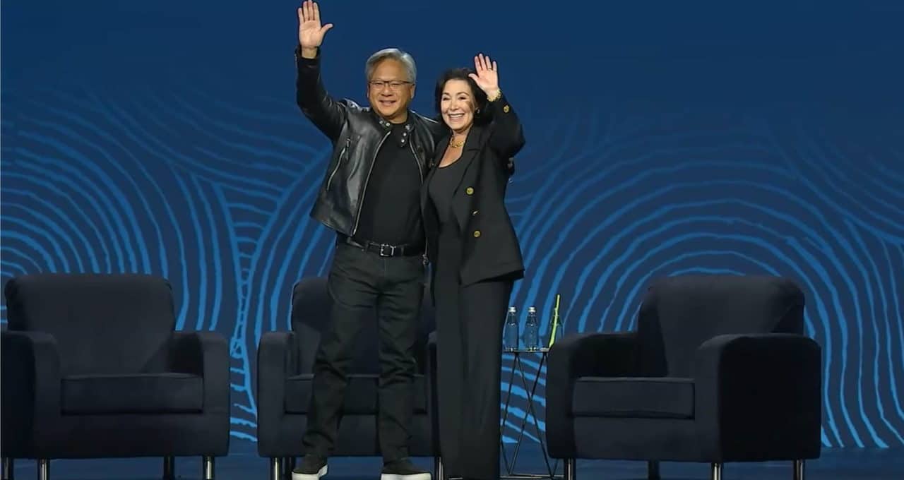 Safra Catz, Jensen Huang at Oracle World