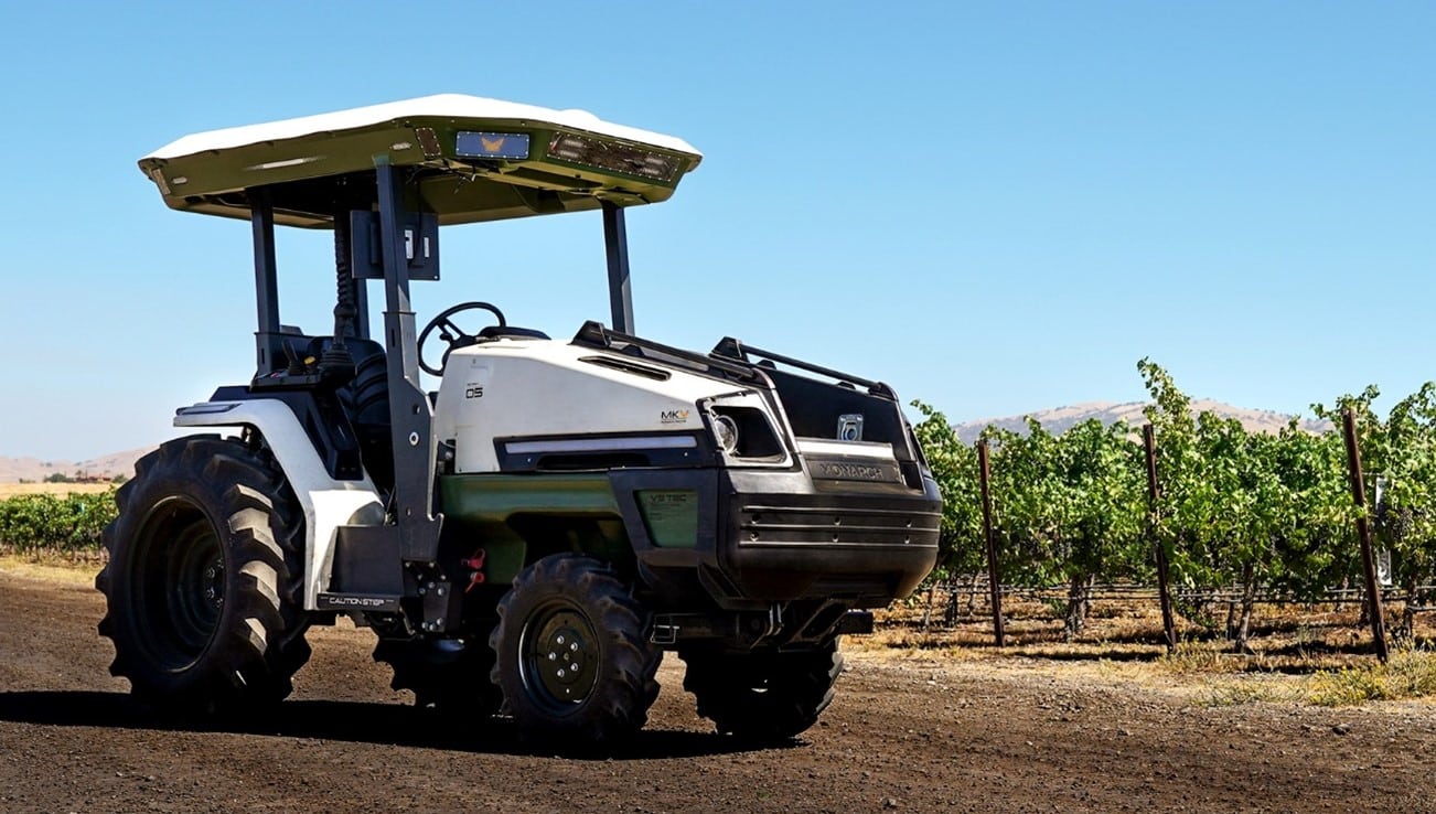 Cheers to AI: Monarch Tractor Launches First Commercially Available Electric, ‘Driver Optional’ Smart Tractor