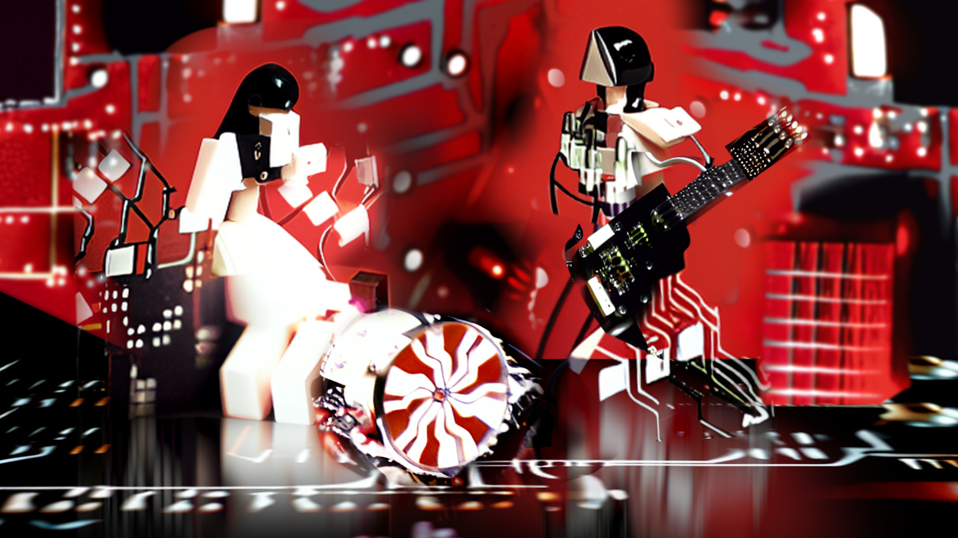 Rock ‘n’ Robotics: The White Stripes’ AI-Assisted Visual Symphony