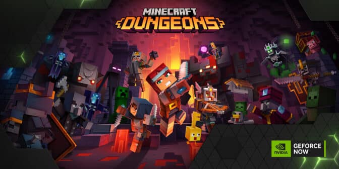 Minecraft Dungeons on GeForce NOW