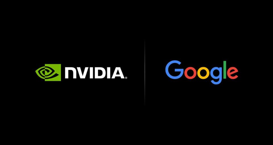 NVIDIA and Google company logos.