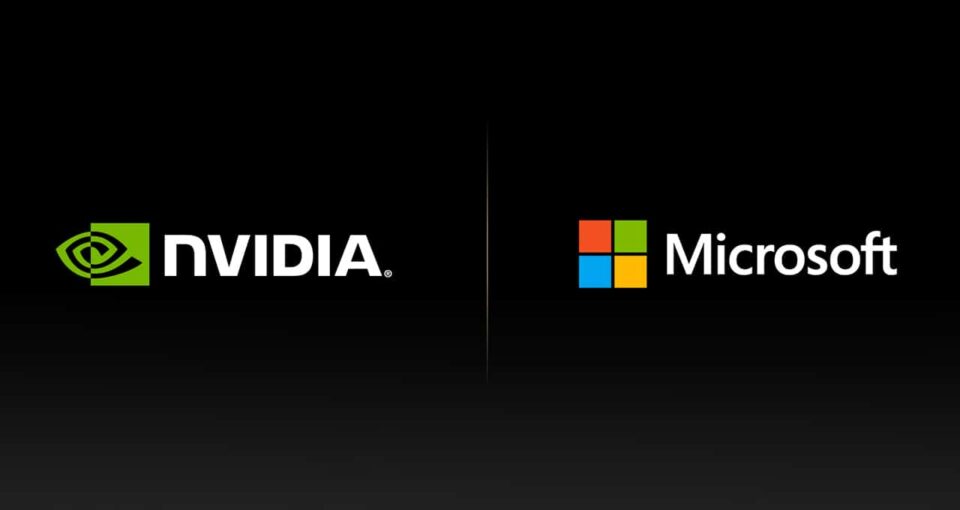 NVIDIA and Microsoft logos