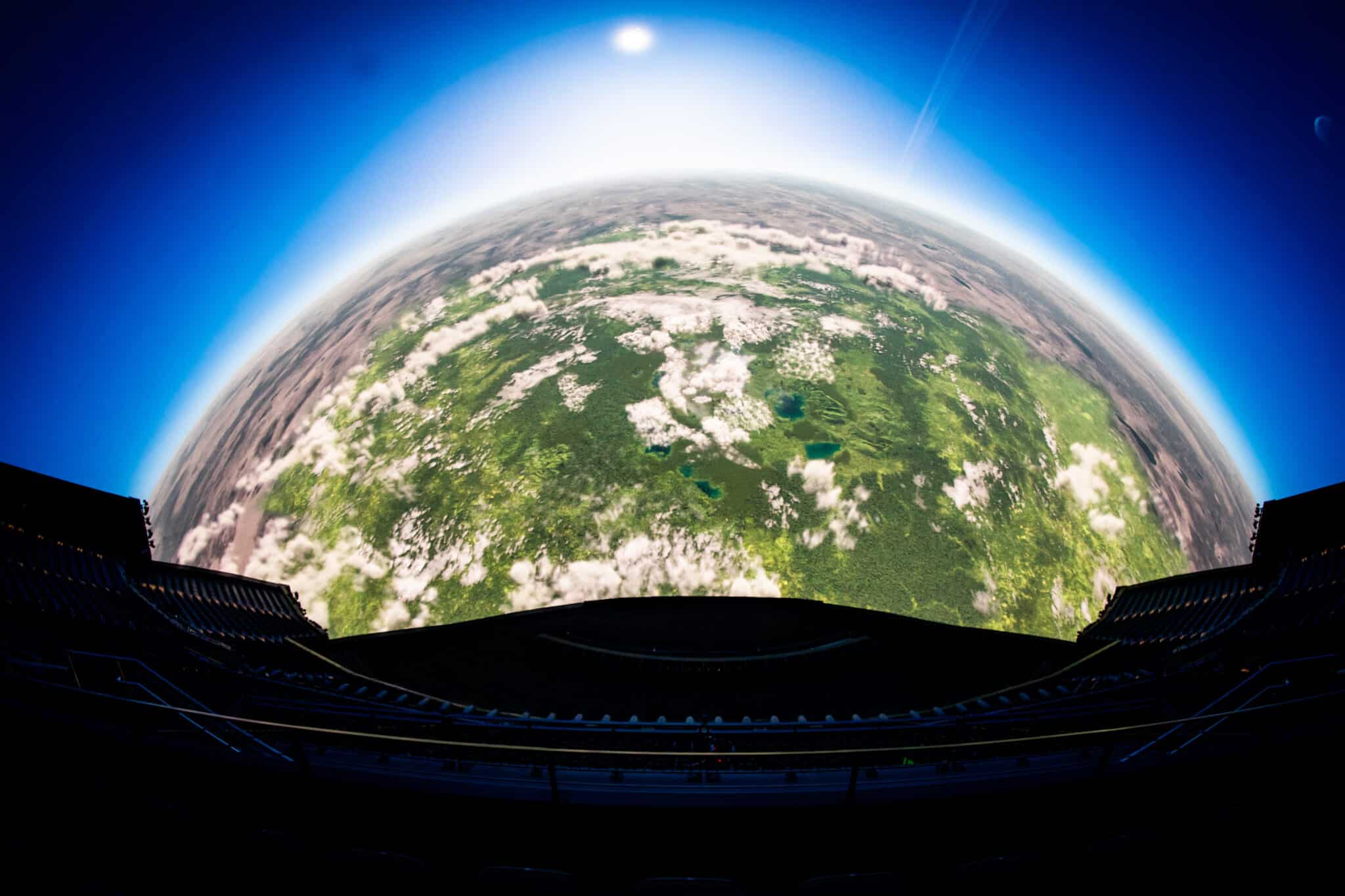 image of the Earth from space displayed in Sphere