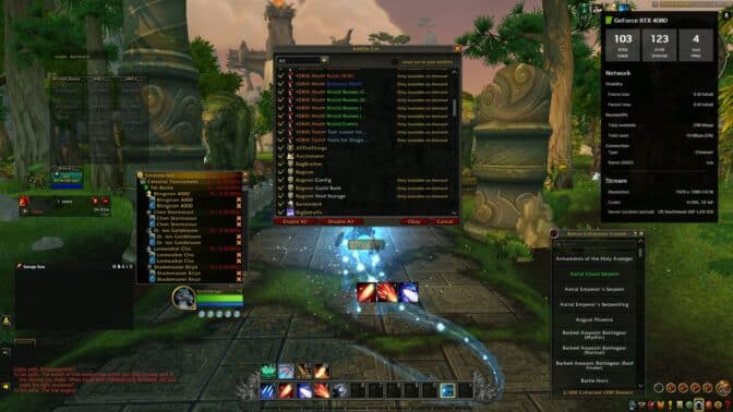 CurseForge WoW Addon on GeForce NOW