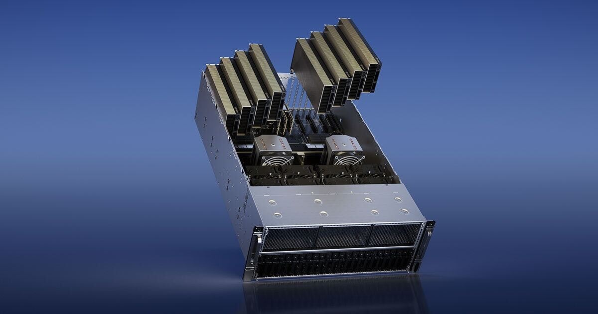 Depiction of the NVIDIA DGX Quantum system, which comprises an NVIDIA GH200 superchip coupled with Quantum Machines’ OPX1000 control system.