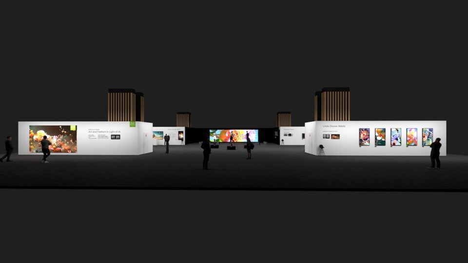 rendering of NVIDIA ai art gallery