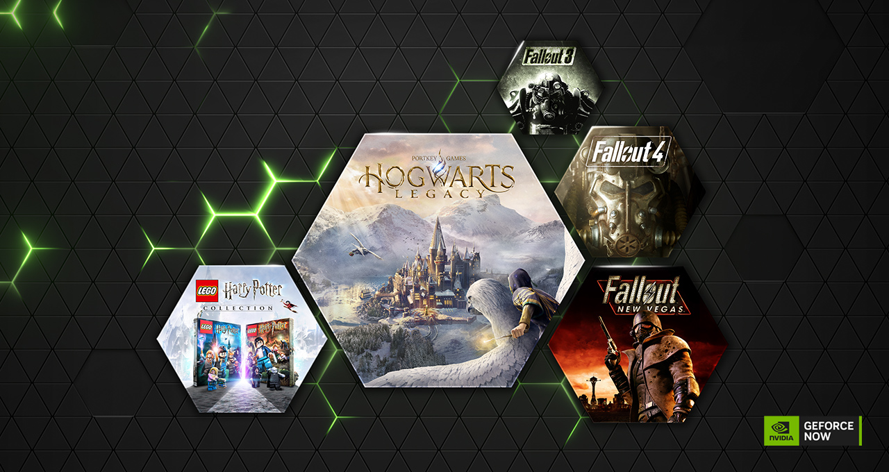 Harry potter and fallout on GeForce NOW