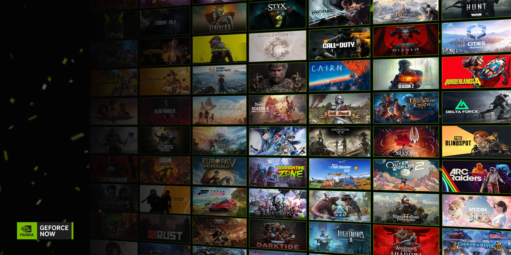 GeForce NOW Wall of Games